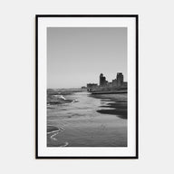 South Padre Island Photo B&W Poster