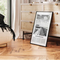 South Padre Island Print Black and White, South Padre Island Wall Art, South Padre Island Poster, South Padre Island Photo, Texas, USA