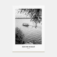 South Sudan Portrait B&W Poster