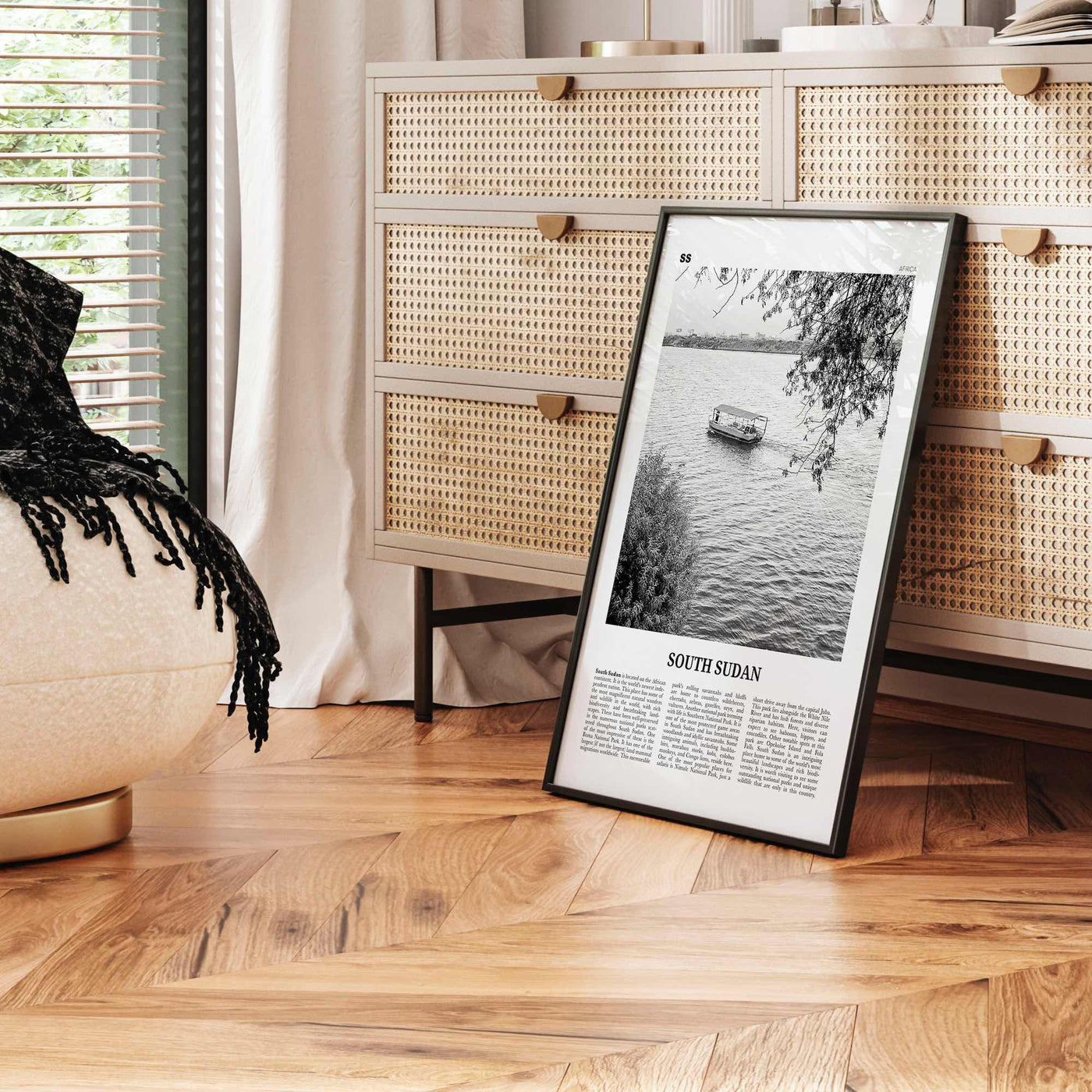 South Sudan Print Black and White, South Sudan Wall Art, South Sudan Poster, South Sudan Photo, South Sudan Wall Decor, Country Art Print