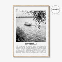 South Sudan Print Black and White, South Sudan Wall Art, South Sudan Poster, South Sudan Photo, South Sudan Wall Decor, Country Art Print