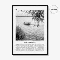 South Sudan Print Black and White, South Sudan Wall Art, South Sudan Poster, South Sudan Photo, South Sudan Wall Decor, Country Art Print