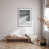 South Water Caye Travel B&W Poster