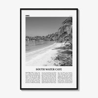 South Water Caye Print Black and White, South Water Caye Wall Art, South Water Caye Poster, South Water Caye Photo, Wall Décor, Belize