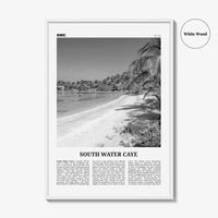 South Water Caye Print Black and White, South Water Caye Wall Art, South Water Caye Poster, South Water Caye Photo, Wall Décor, Belize