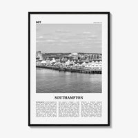 Southampton Print Black and White England, Southampton Wall Art, Southampton Poster, Southampton Photo, Southampton Wall Décor, UK