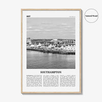 Southampton Print Black and White England, Southampton Wall Art, Southampton Poster, Southampton Photo, Southampton Wall Décor, UK