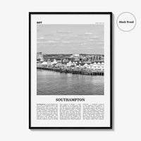 Southampton Print Black and White England, Southampton Wall Art, Southampton Poster, Southampton Photo, Southampton Wall Décor, UK