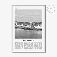 Southampton Print Black and White England, Southampton Wall Art, Southampton Poster, Southampton Photo, Southampton Wall Décor, UK