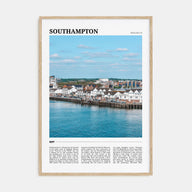 Southampton, England Travel Color Poster
