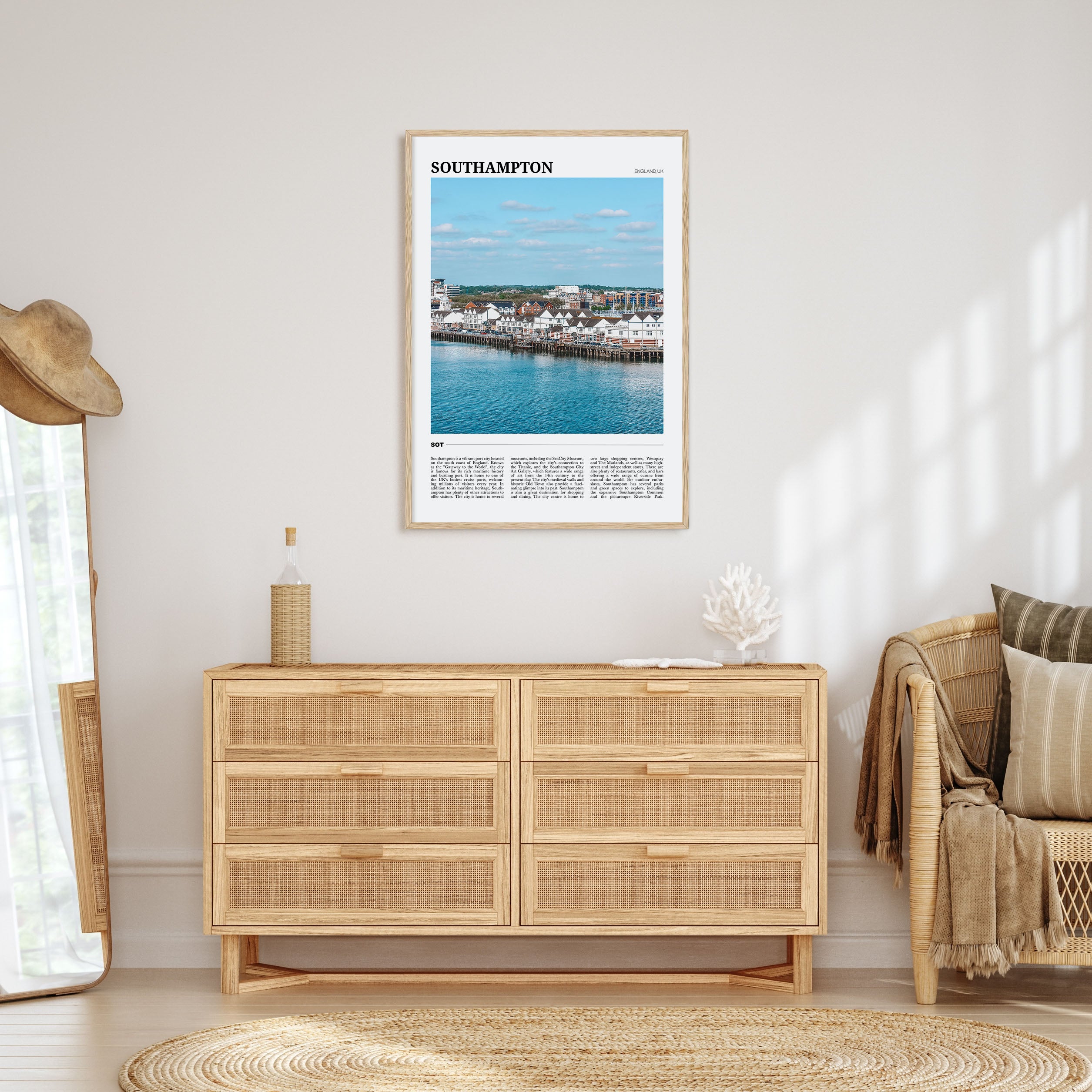 Southampton, England Travel Color Poster