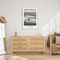 Southampton, New York Portrait B&W Poster