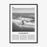 Southampton Print Black and White New York, Southampton Wall Art, Southampton Poster, Southampton Photo, Southampton Wall Décor, USA