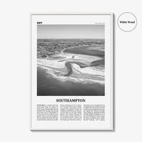 Southampton Print Black and White New York, Southampton Wall Art, Southampton Poster, Southampton Photo, Southampton Wall Décor, USA