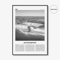 Southampton Print Black and White New York, Southampton Wall Art, Southampton Poster, Southampton Photo, Southampton Wall Décor, USA