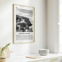 Southern California Print Black and White, California Wall Art, Southern California Poster, California Photo, California Wall Décor, USA