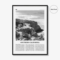 Southern California Print Black and White, California Wall Art, Southern California Poster, California Photo, California Wall Décor, USA