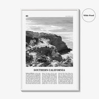 Southern California Print Black and White, California Wall Art, Southern California Poster, California Photo, California Wall Décor, USA