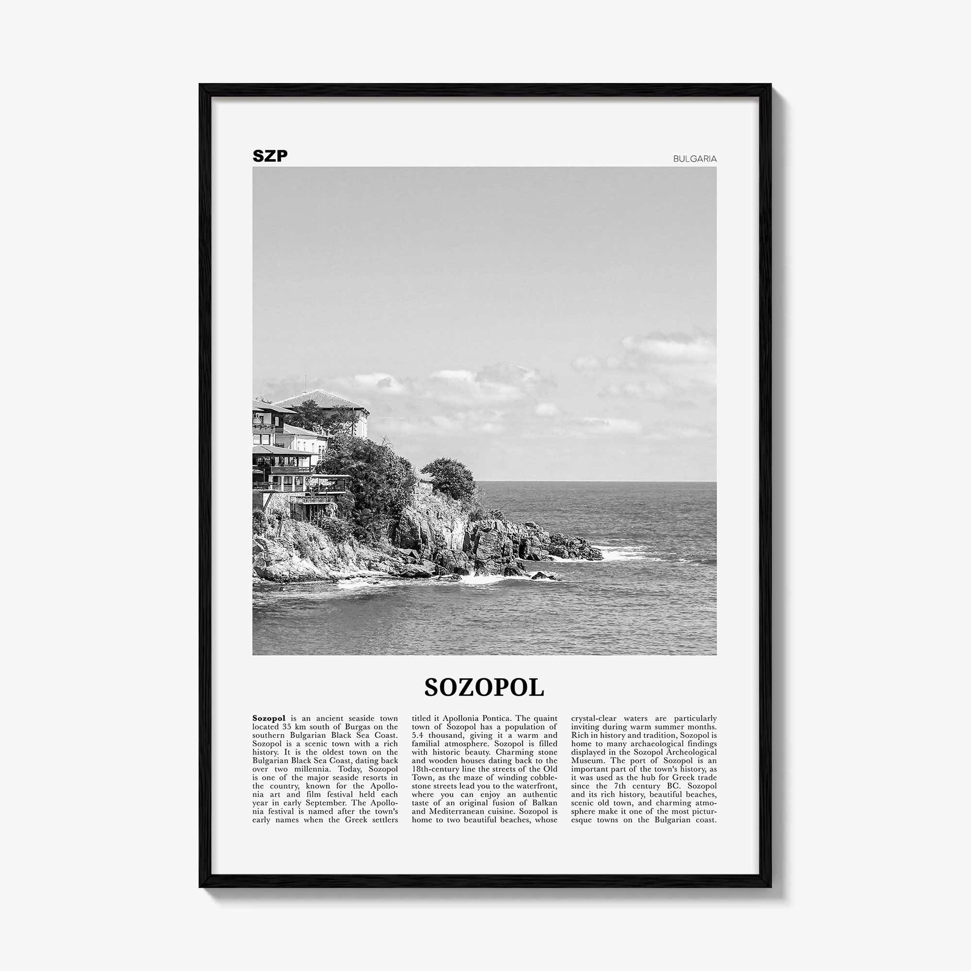 Sozopol Print Black and White, Sozopol Wall Art, Sozopol Poster, Sozopol Photo, Sozopol Wall Décor, Созопол, Sozopoli, Burgas, Bulgaria