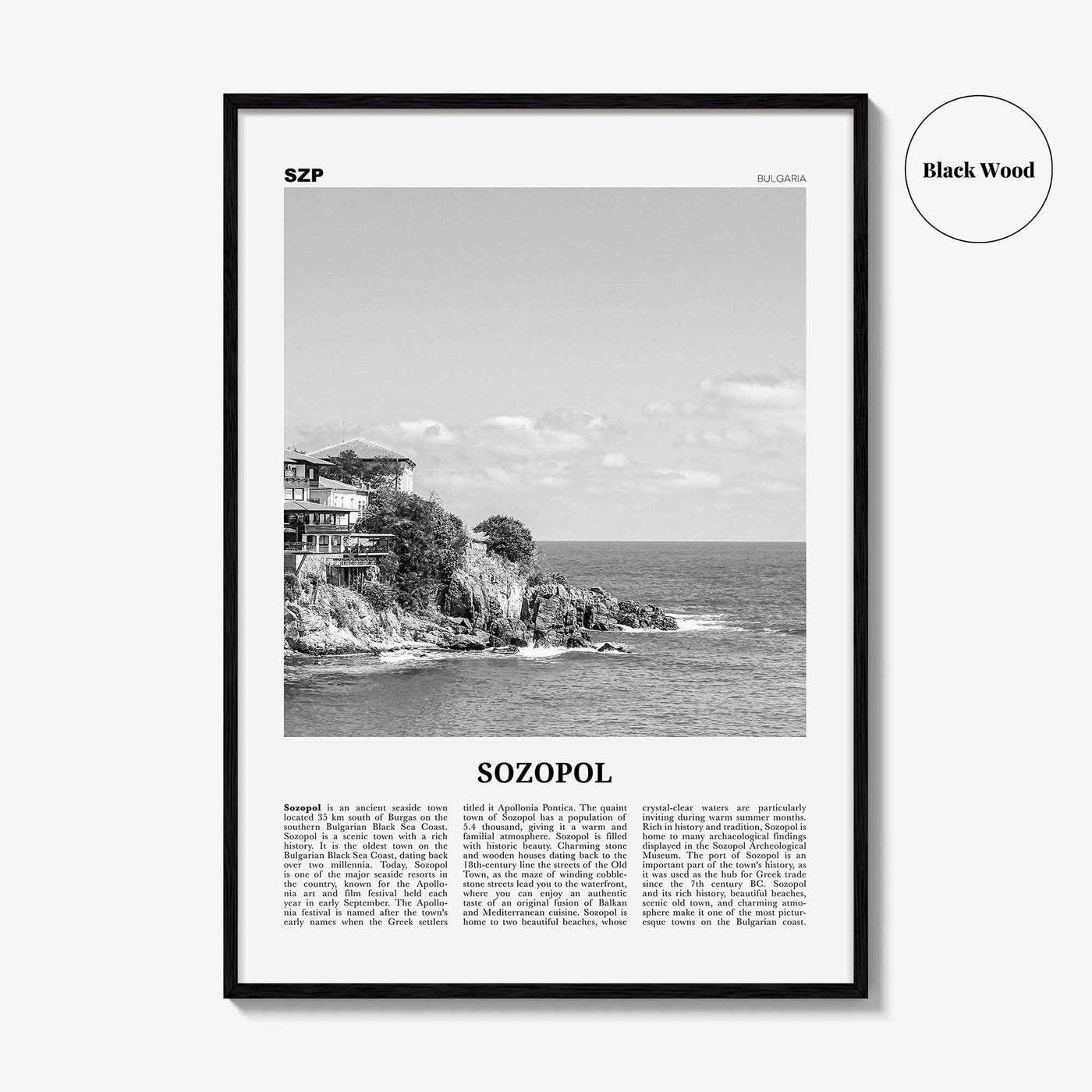 Sozopol Print Black and White, Sozopol Wall Art, Sozopol Poster, Sozopol Photo, Sozopol Wall Décor, Созопол, Sozopoli, Burgas, Bulgaria