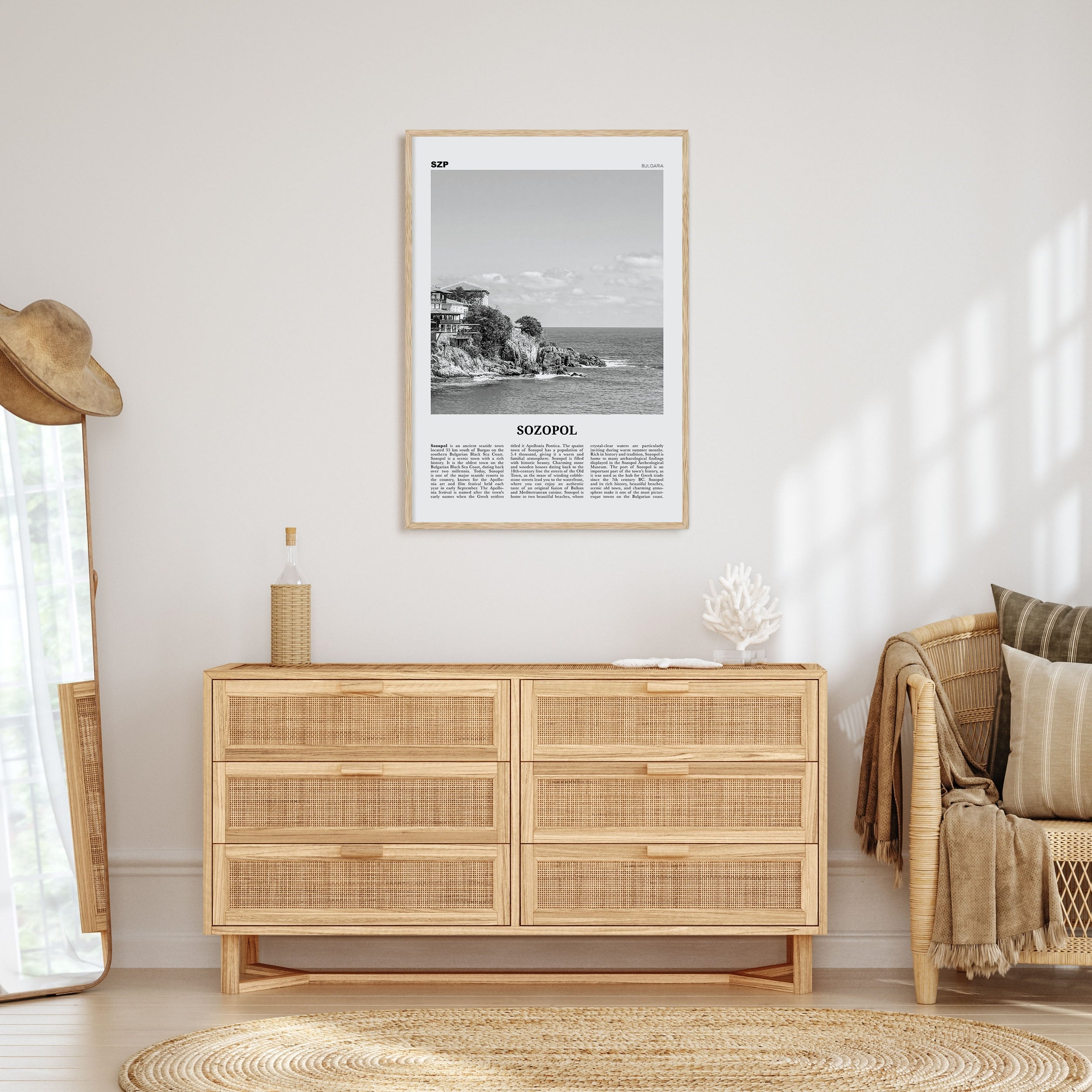 Sozopol Travel B&W Poster