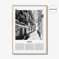 Spain Print Black and White No 1, Spain Wall Art, Spain Poster, Spain Photo, Spain Wall Decor, España, Madrid, Barcelona, Andalusia