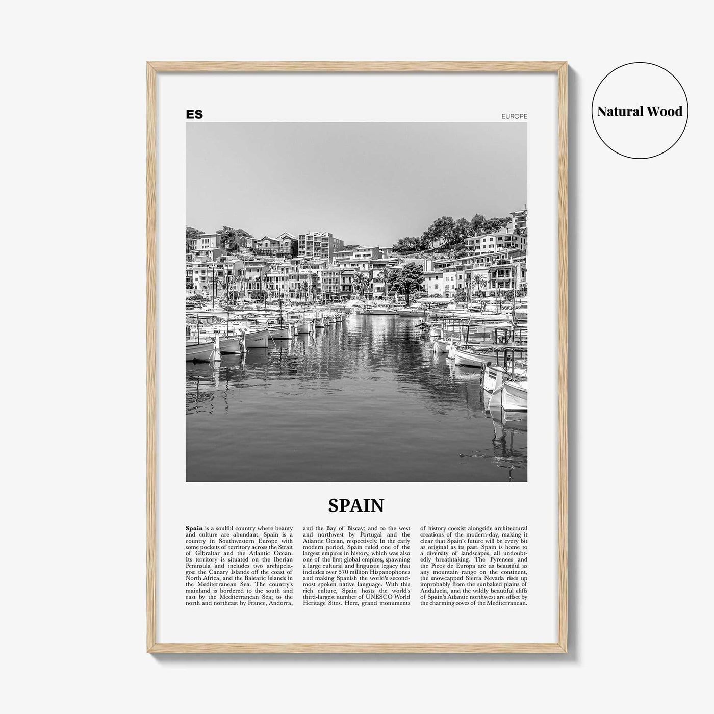 Spain Print Black and White No 2, Spain Wall Art, Spain Poster, Spain Photo, Spain Wall Decor, España, Madrid, Barcelona, Andalusia