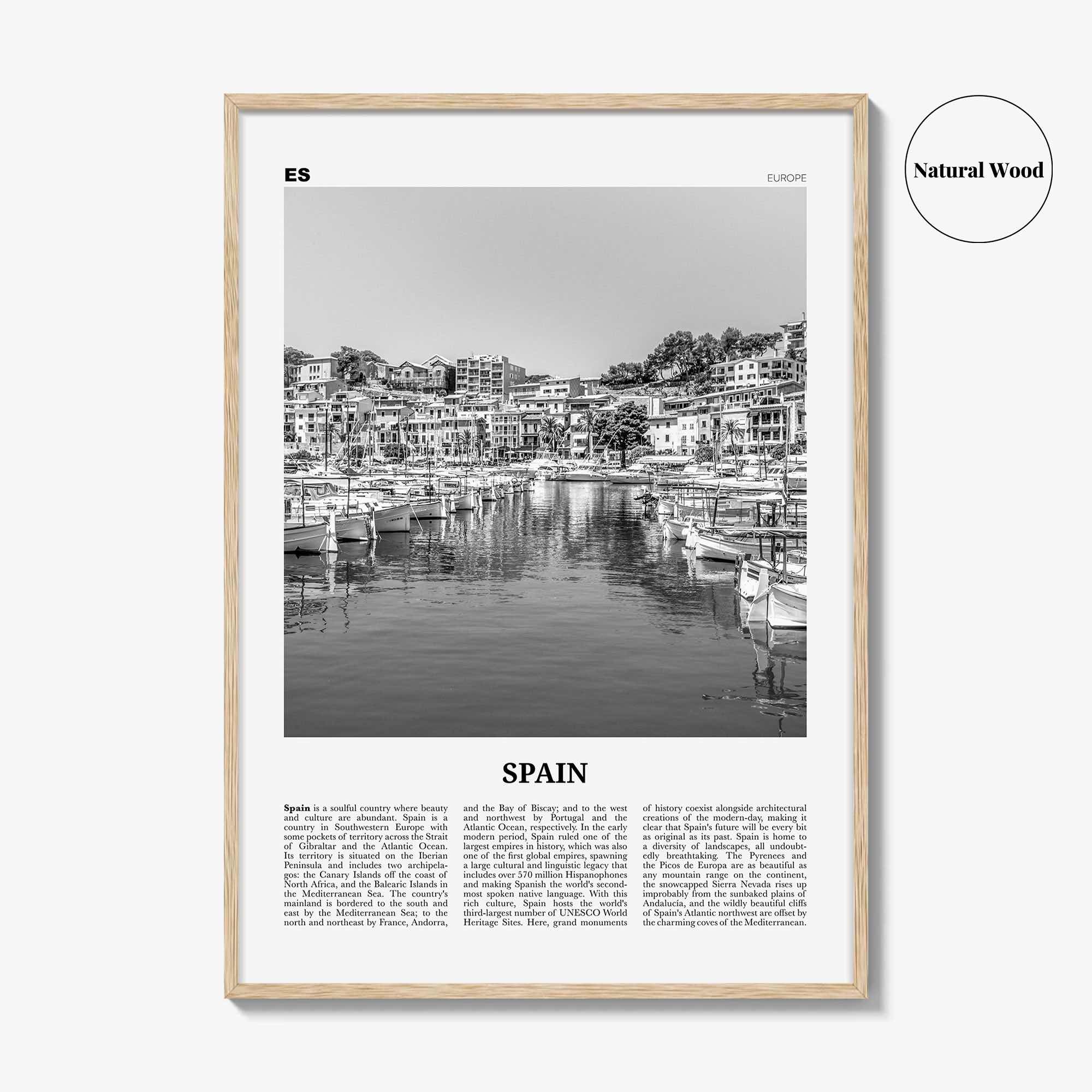 Spain Print Black and White No 2, Spain Wall Art, Spain Poster, Spain Photo, Spain Wall Decor, España, Madrid, Barcelona, Andalusia