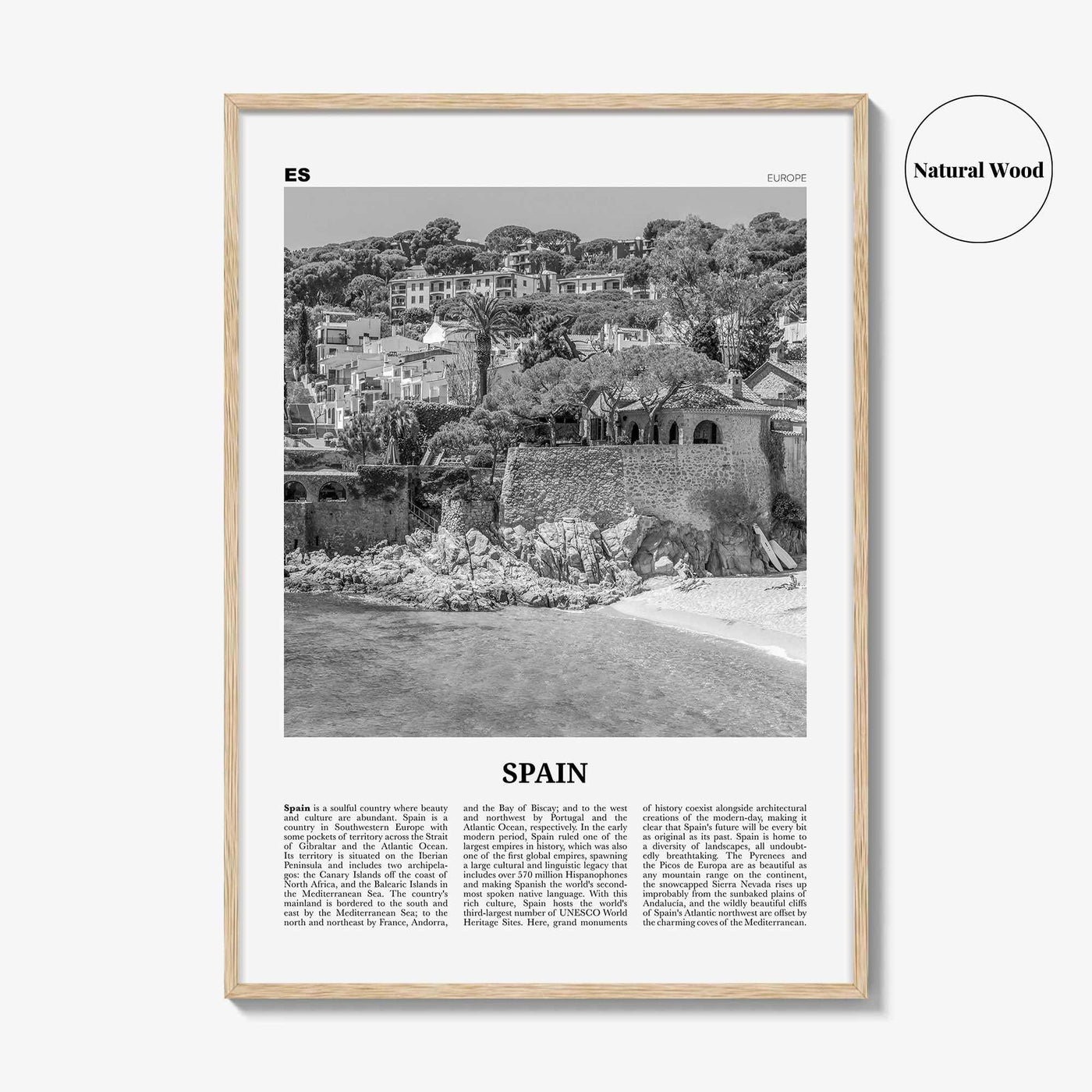 Spain Print Black and White No 3, Spain Wall Art, Spain Poster, Spain Photo, Spain Wall Decor, España, Madrid, Barcelona, Andalusia