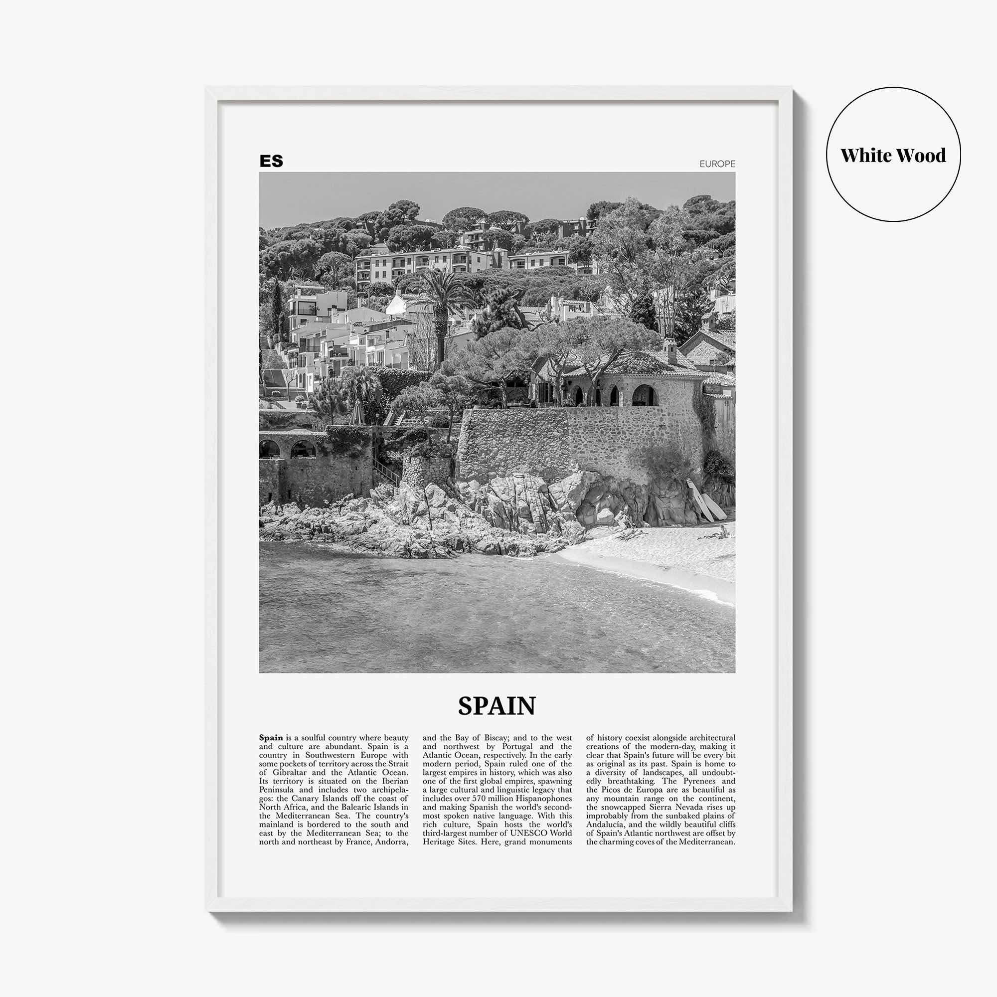 Spain Print Black and White No 3, Spain Wall Art, Spain Poster, Spain Photo, Spain Wall Decor, España, Madrid, Barcelona, Andalusia