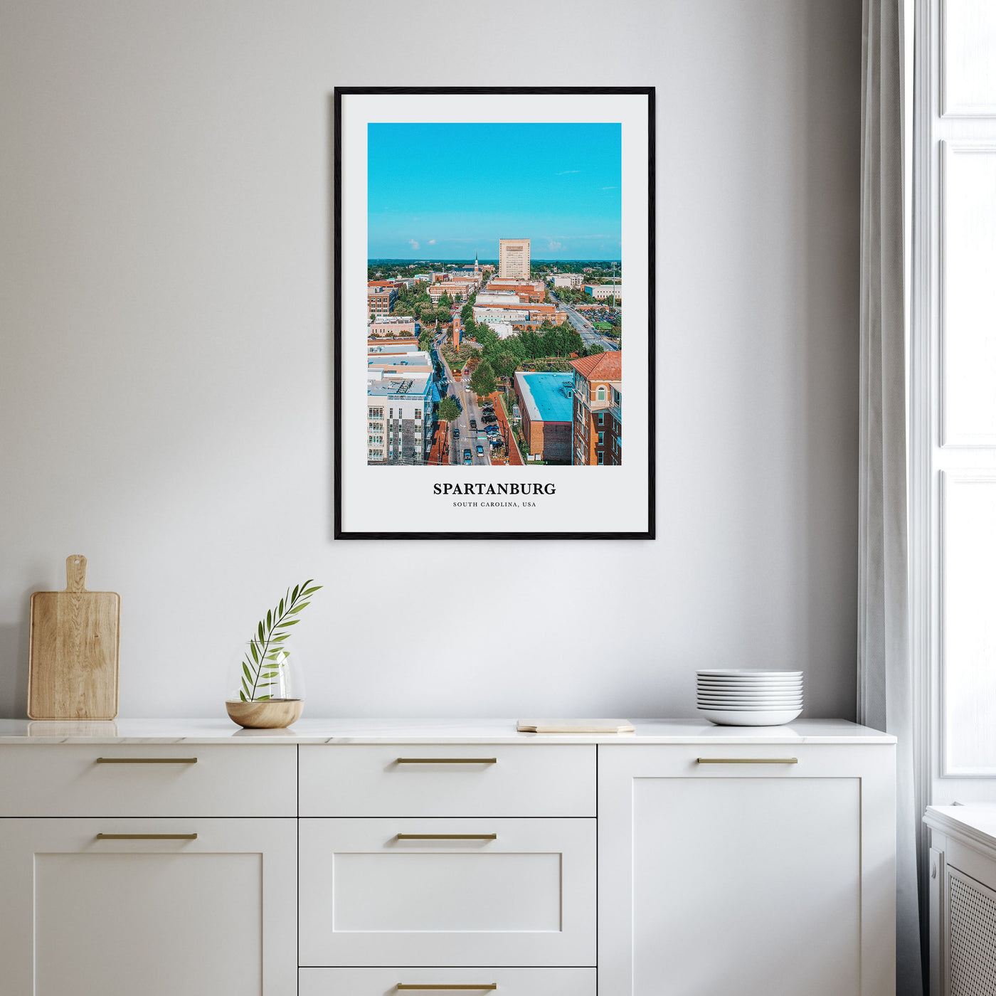 Spartanburg Portrait Color Poster