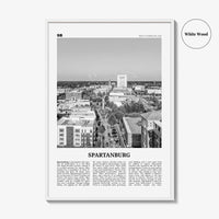Spartanburg Print Black and White, Spartanburg Wall Art, Spartanburg Poster, Spartanburg Photo, Spartanburg Décor, South Carolina, USA