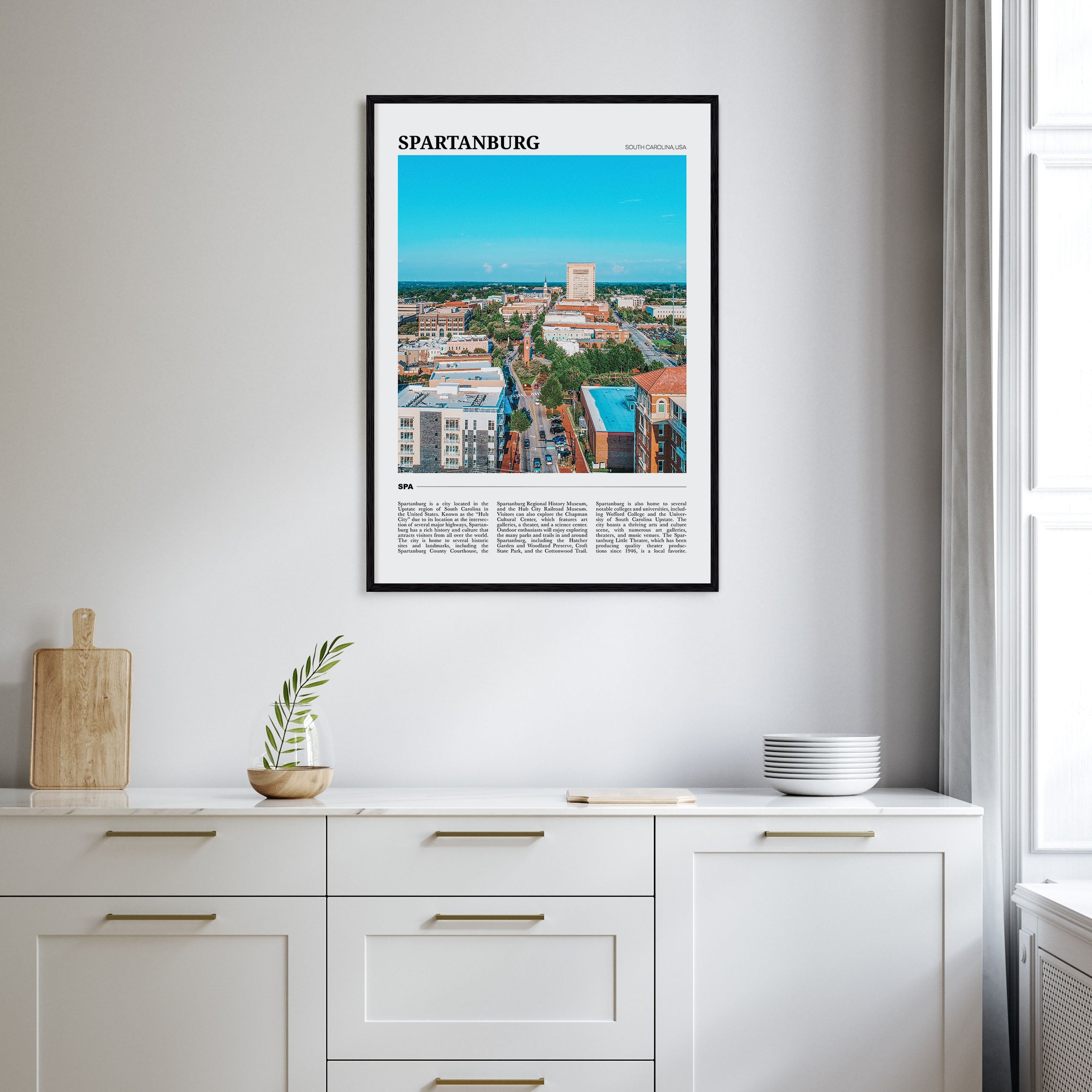 Spartanburg Travel Color Poster