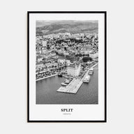 Split Portrait B&W Poster