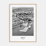 Split Portrait B&W Poster