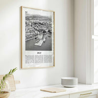 Split Print Black and White, Split Wall Art, Split Poster, Split Photo, Split Wall Decor, Croatia, Dalmatia, Hrvatska, Europe