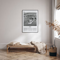 Split Travel B&W Poster