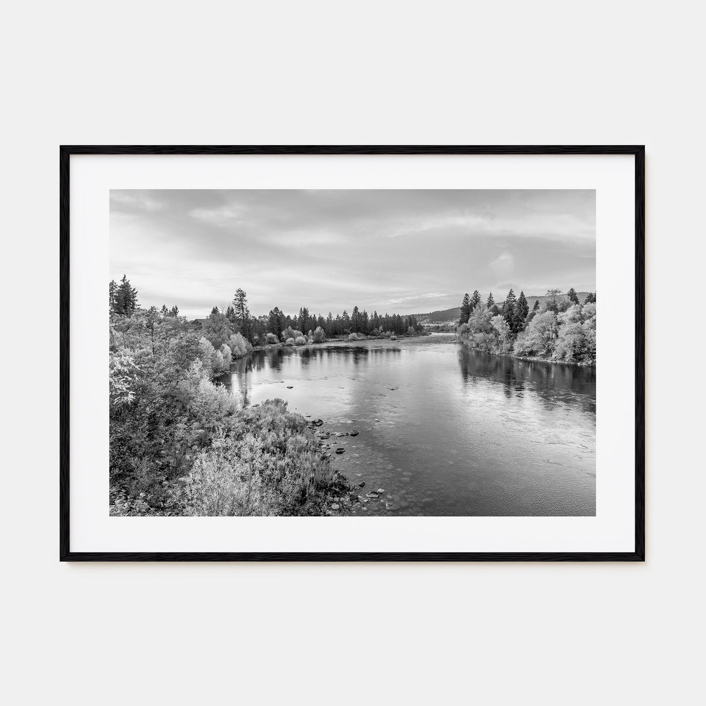 Spokane Landscape B&W Poster