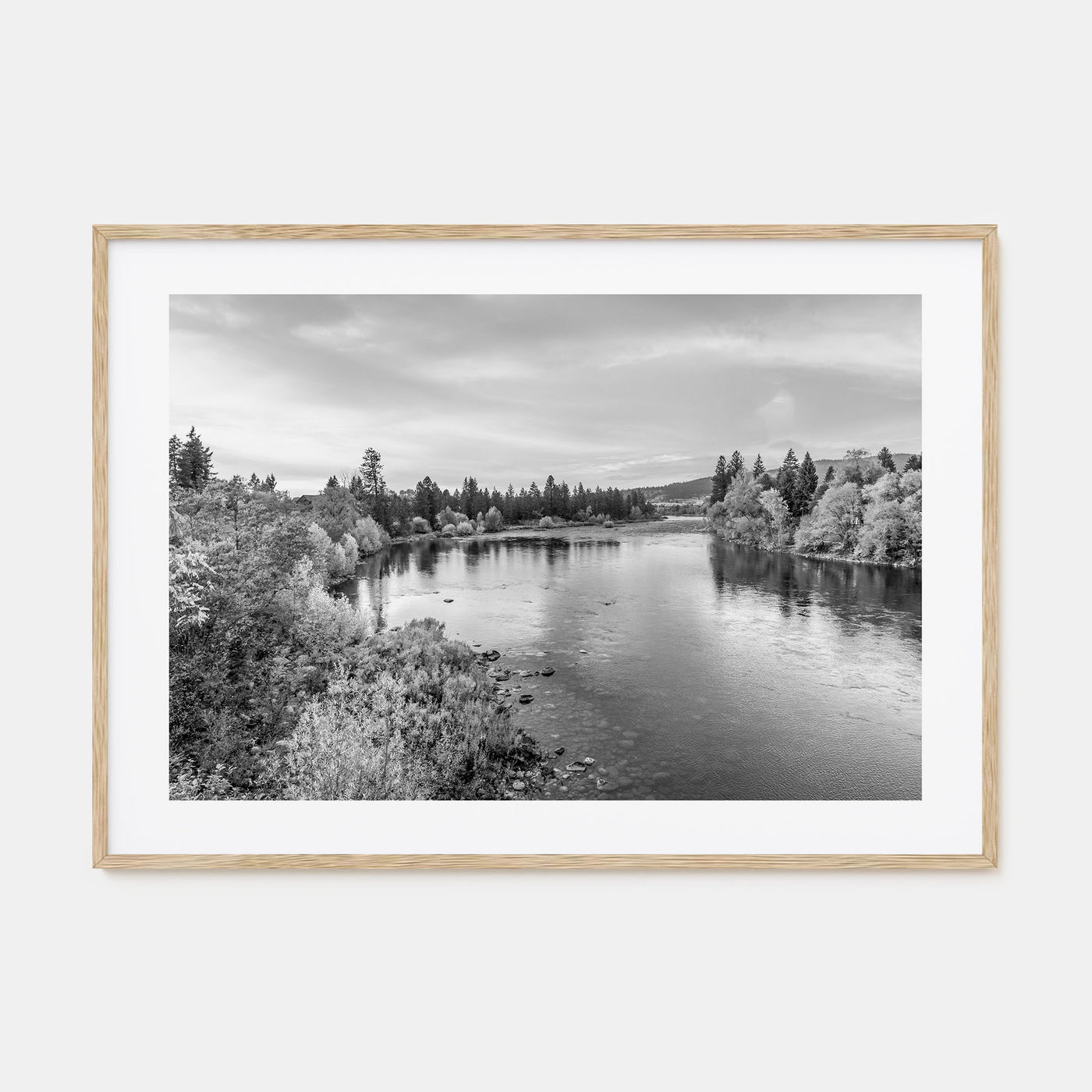 Spokane Landscape B&W Poster