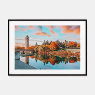 Spokane Landscape Color Poster