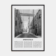 Springfield, Missouri Travel B&W Poster