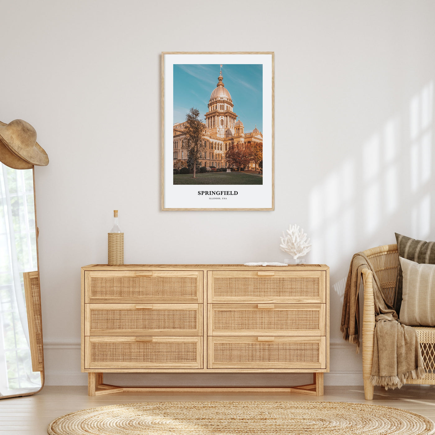 Springfield, Illinois Portrait Color Poster