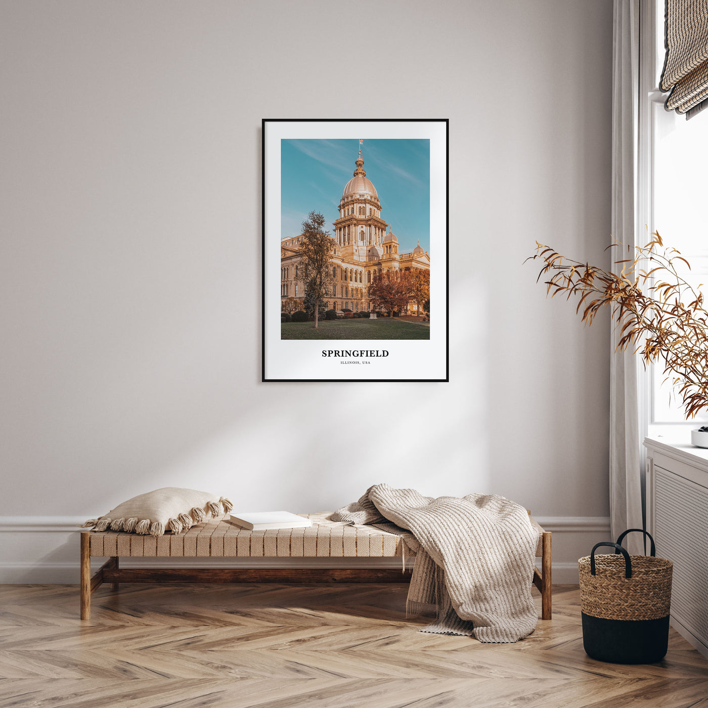 Springfield, Illinois Portrait Color Poster