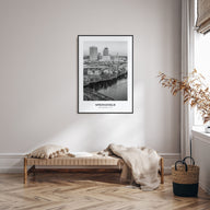 Springfield, Massachusetts Portrait B&W Poster
