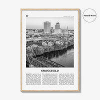 Springfield Print Black and White Massachusetts, Springfield Wall Art, Springfield Poster, Springfield Photo, Springfield Map, USA