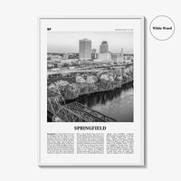 Springfield Print Black and White Massachusetts, Springfield Wall Art, Springfield Poster, Springfield Photo, Springfield Map, USA