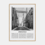 Springfield, Missouri Travel B&W Poster
