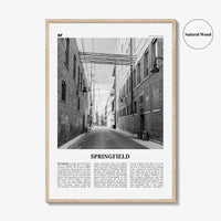Springfield Print Black and White Missouri, Springfield Wall Art, Springfield Poster, Springfield Photo, Springfield Wall Décor, USA