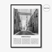 Springfield Print Black and White Missouri, Springfield Wall Art, Springfield Poster, Springfield Photo, Springfield Wall Décor, USA