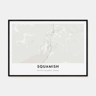 Squamish Map Landscape Poster